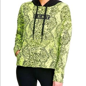 ✨NEW! DKNY Highlighter Green Snake Skin Hoodie!✨